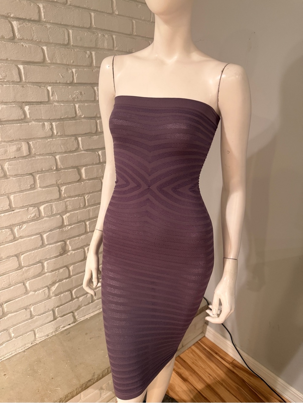 Intimately Free People Purple Strapless Bodycon Midi XS/S NWOT Super Stretch - Picture 8 of 15